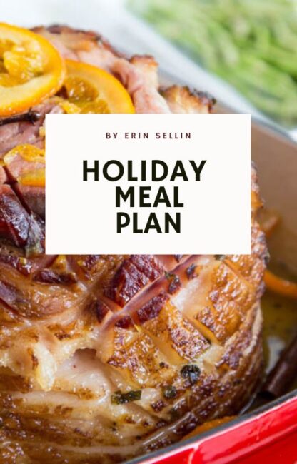 holiday meal plan cookbook cover